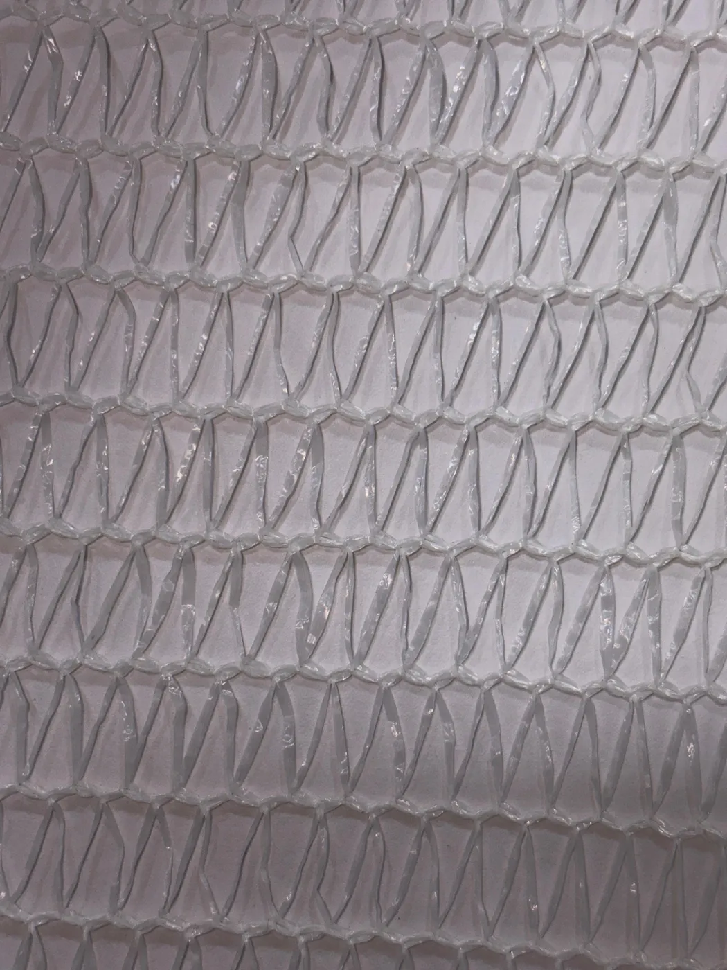 Tape shade net, white, 20 GSM, 25% shade